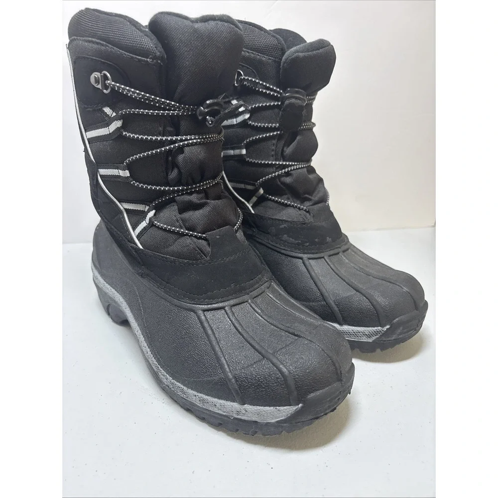 Falls Creek Snow Boots Black 3M Thinsulate Water Resistant Men's Sz 7